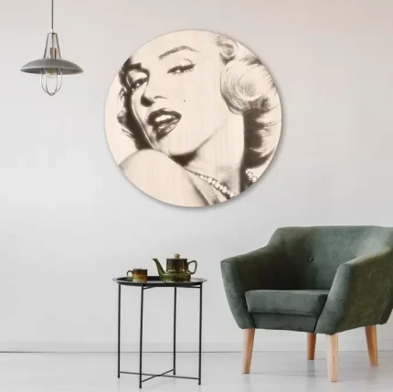 sfeerfoto muurcirkel marylin monroe