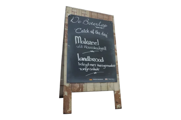 Stoepbord met Krijtbord